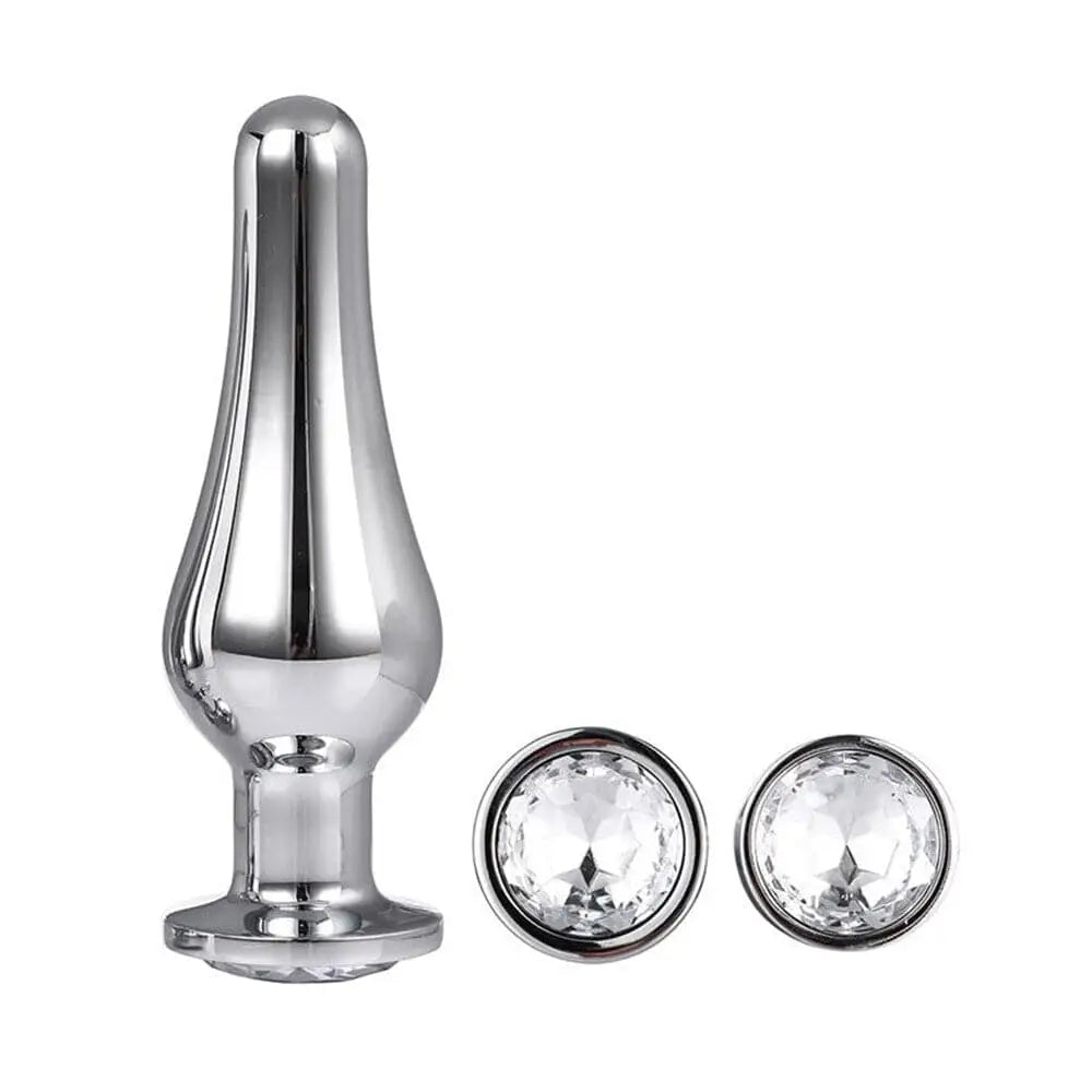 Gleaming Butt Plug Set Silver - Save 25% - Fast Shipping - Sale United Kingdom Stoke-on-trent