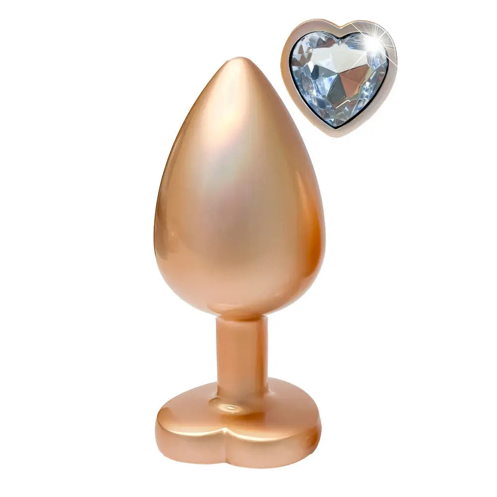 Gleaming Love Pearl Gold Butt Plug Large - Save 25% - Fast Shipping - Dildo United Kingdom Stoke-on-trent