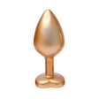 Gleaming Love Pearl Gold Butt Plug Medium - Save 20% - Dildo