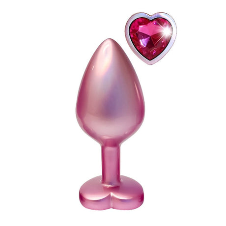 Gleaming Love Pearl Pink Butt Plug Medium - Save 20% - Dildo