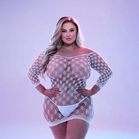 Glow in the Dark Net Mini Dress Queen Size - Save 30% - Fast Shipping - Sale United Kingdom Stoke-on-trent