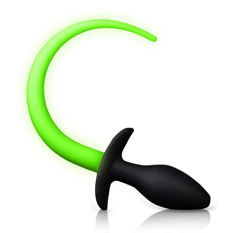 Glow in the Dark Puppy Tail Butt Plug - Save 25% - in the - Fast Shipping - Sale United Kingdom Stoke-on-trent