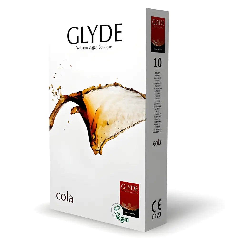 Glyde Ultra Cola Flavour Vegan Condoms 10 Pack - Save 25% - Fast Shipping - Sale United Kingdom Stoke-on-trent
