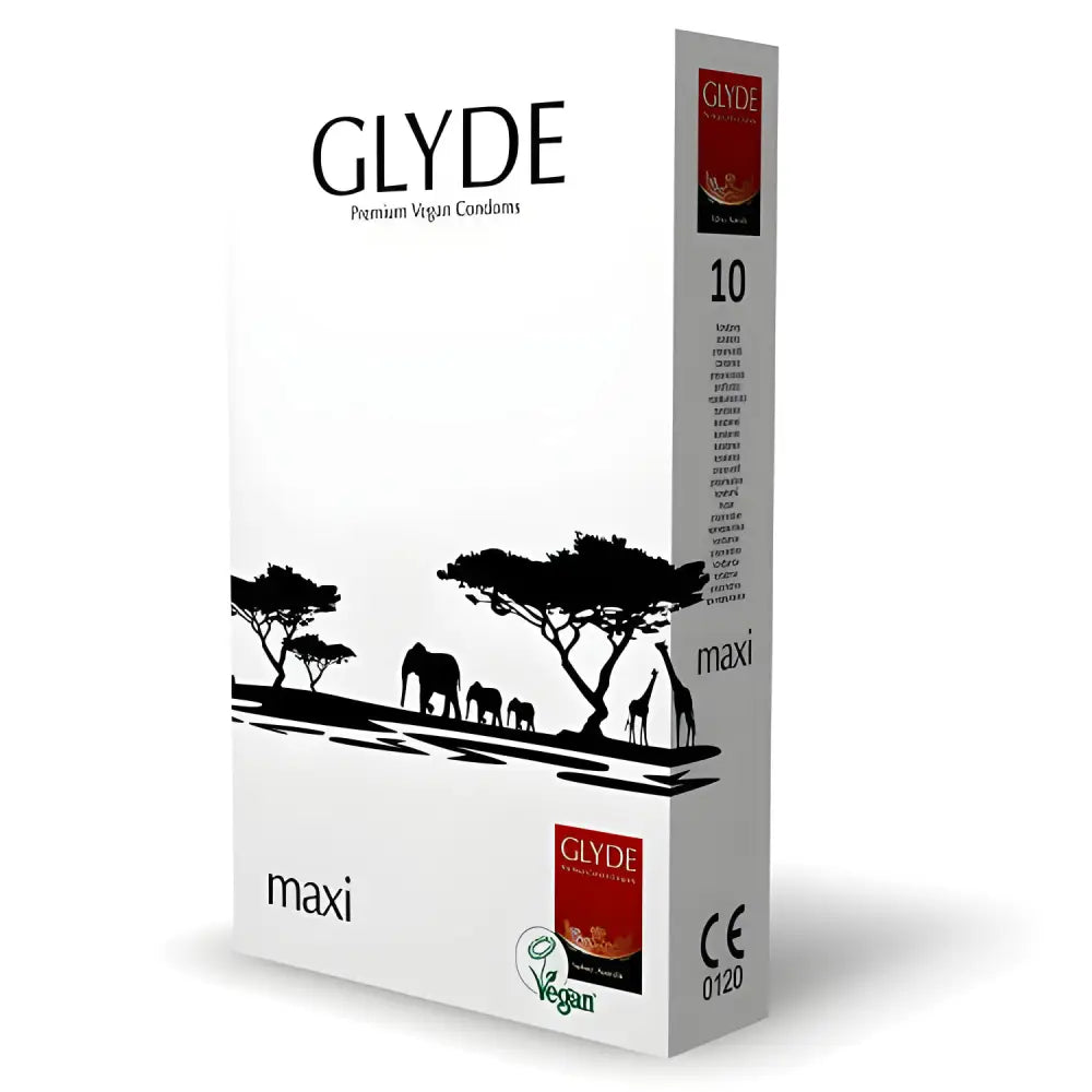 Glyde Ultra Maxi Vegan Condoms 10 Pack - Save 25% - Fast Shipping - Sale United Kingdom Stoke-on-trent