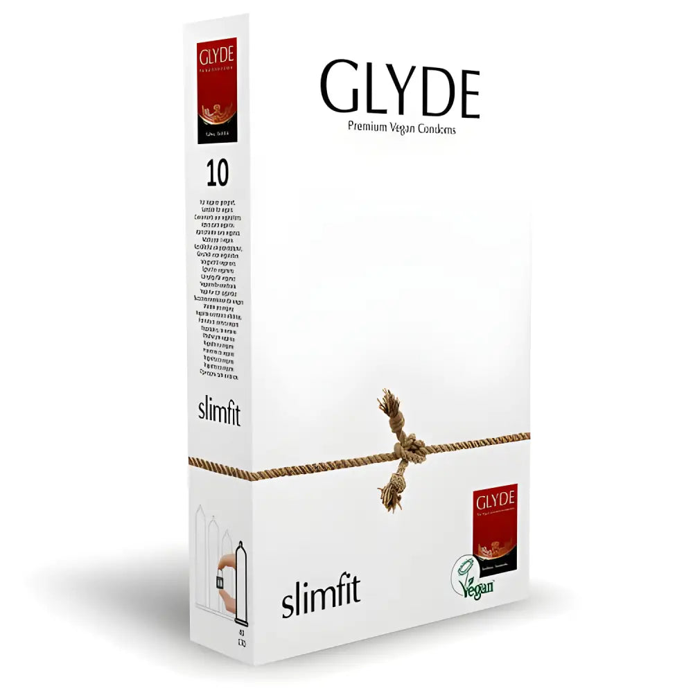Glyde Ultra Slimfit Vegan Condoms 10 Pack - Save 25% - Fast Shipping - Sale United Kingdom Stoke-on-trent