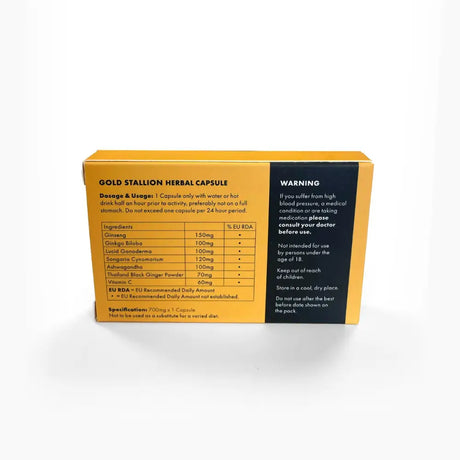 Gold Stallion Single - Fast Shipping - Sex Essentials United Kingdom Stoke-on-trent