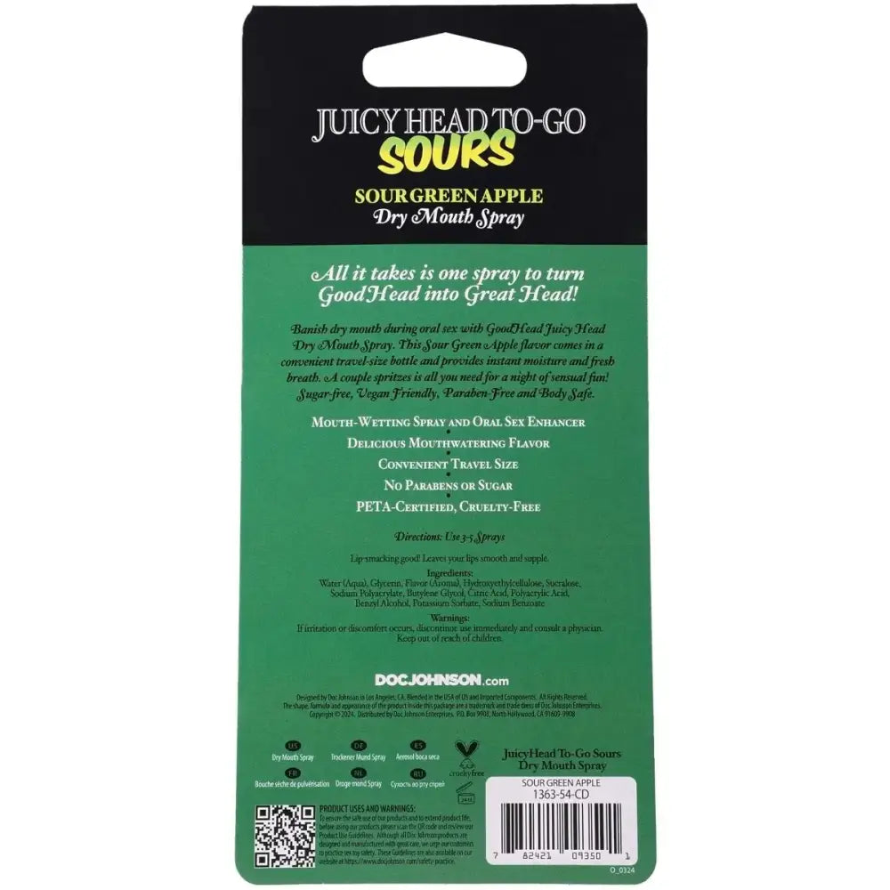 Goodhead Deep Throat Spray Togo Sour Green Apple - Save 30% - Goodhead Togo Mango 30oz - Fast Shipping - Sale United Kingdom Stoke-on-trent