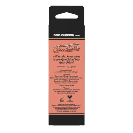 Goodhead Juicy Head Cocktails Dry Mouth Spray Peach Bellini 59ml - Save 25% - Sale United Kingdom Stoke-on-trent