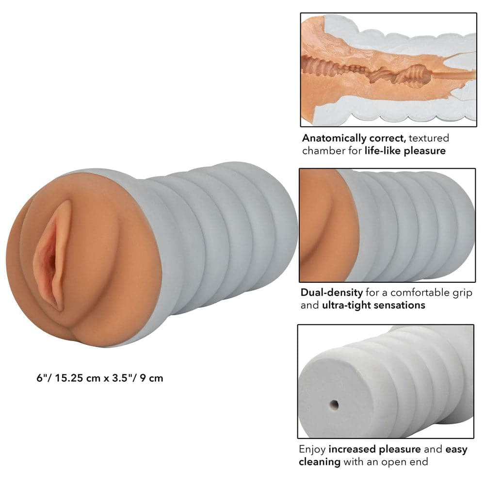 Gripper ribbet tett fittebrun onaner