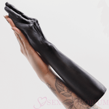 Handyman Can 14 Inch Giant Hand and Arm Dildo Black - XL