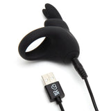 Happy Rabbit Rechargeable Vibrating Cock Ring - Black - Save 10% - Fast - Sale United Kingdom Stoke-on-trent