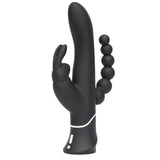 Happy Rabbit Triple Curve Black - Save 15% - Fast Shipping - Vibrator United Kingdom Stoke-on-trent