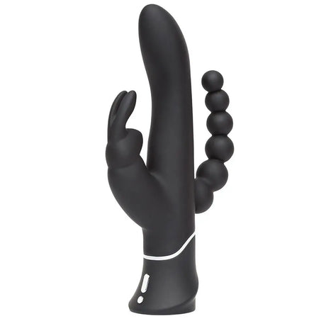 Happy Rabbit Triple Curve Black - Save 15% - Fast Shipping - Vibrator United Kingdom Stoke-on-trent