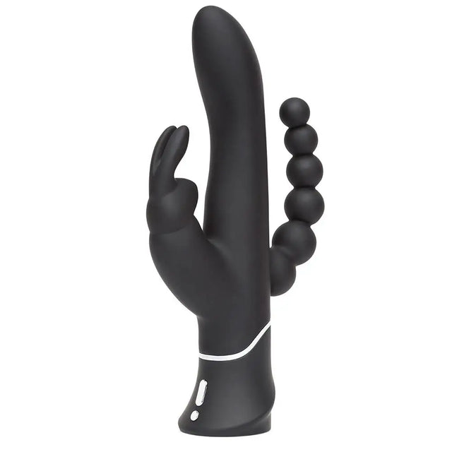 Happy Rabbit Triple Curve Black - Save 15% - Fast Shipping - Vibrator United Kingdom Stoke-on-trent