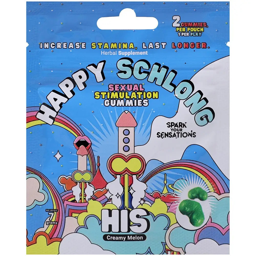 Happy Schlong (his) Sexual Stimulation Gummies (2 Pack) (his) Pack) Fast Shipping Sex Essentials United Kingdom Stoke on Trent
