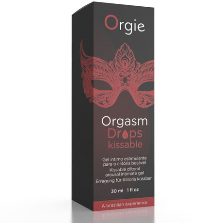 Orgie Orgasm Drops Kissable Intimate Gel Clitoral Arousal Warming for Her 30ml - Save 20% - Sale