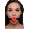 Heart Beat Silicone Heart Shaped Mouth Gag - Sex Toys