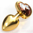 Heart Gold Butt Plug Orange - Save 15% - Fast Shipping - Sale United Kingdom Stoke-on-trent
