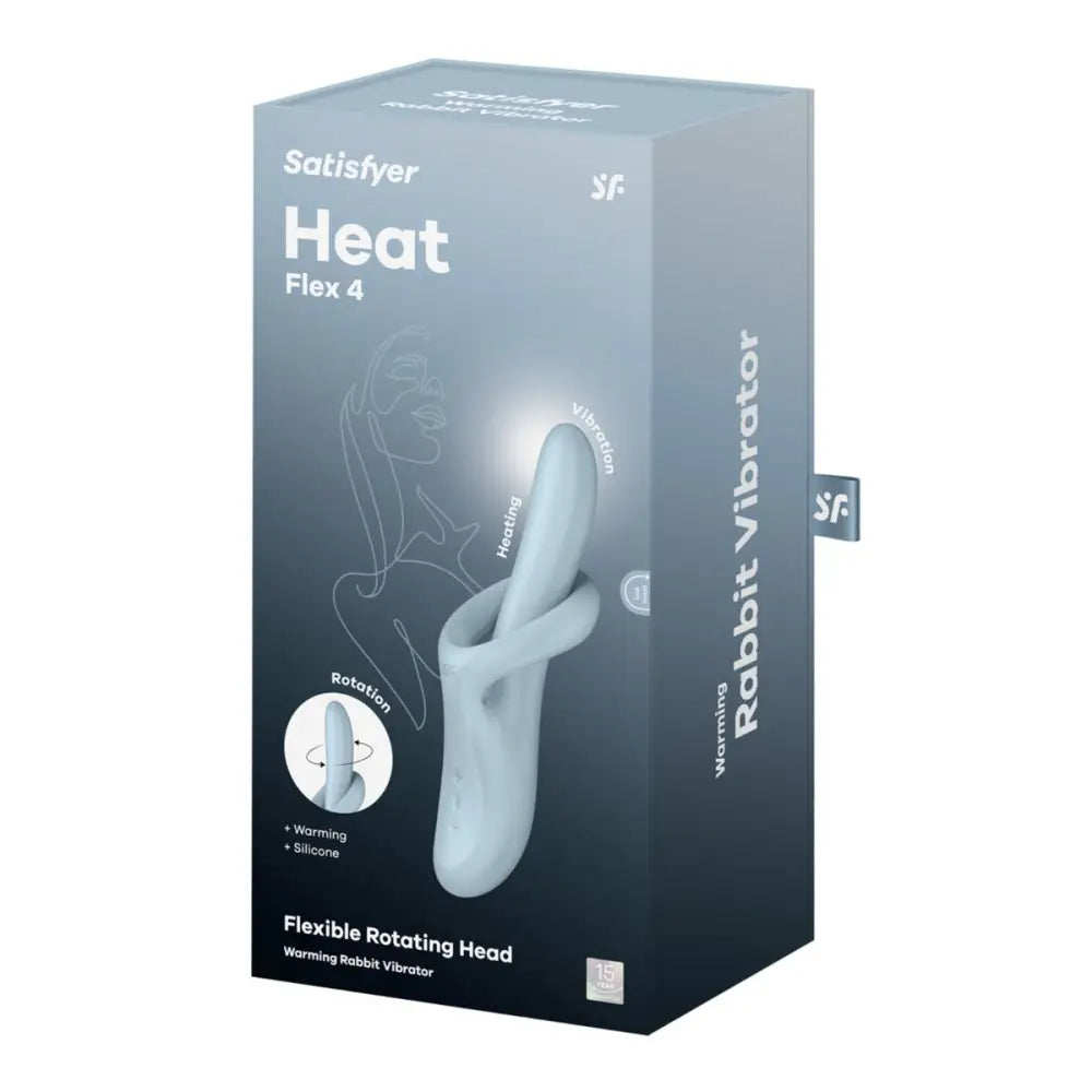 Satisfyer Heat Flex 4 Rotating Warming Rabbit Sex Toy – G-spot & Clitoral Vibrator - Save 20% - Sexy Emporium - United Kingdom