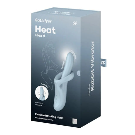 Satisfyer Heat Flex 4 Rotating Warming Rabbit Sex Toy – G-spot & Clitoral Vibrator - Save 20% - Sexy Emporium - United Kingdom