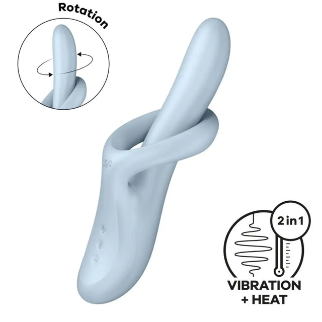Satisfyer Heat Flex 4 Rotating Warming Rabbit Sex Toy – G-spot & Clitoral Vibrator - Save 20% - Sexy Emporium - United Kingdom