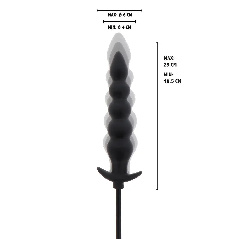 Hidden Desire Extreme Advanced Inflatable Ribbed Plug - Save 15% - Fast Shipping - Dildo United Kingdom Stoke-on-trent