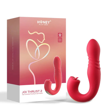 Honey Play Box - Joi Thrust 2 - Thrusting g Spot Vibrator & Tongue Clit Licker (app Controlled Pressure Sensing) - Save 10% - g - United