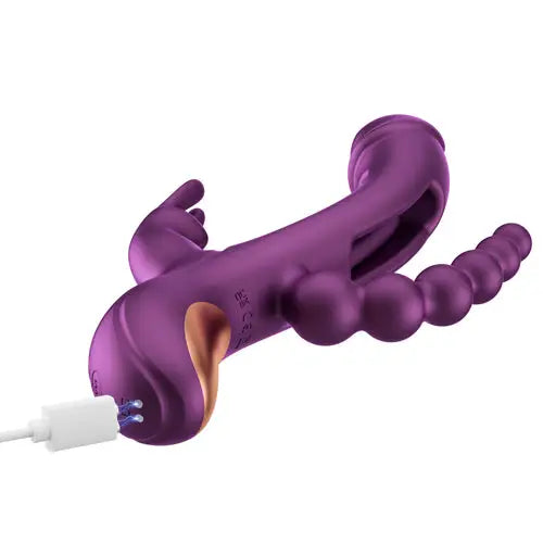 Honey Play Box - Trilux - Kinky Finger Rabbit Vibrator with Anal Beads - Save 10% - United Kingdom Stoke-on-trent