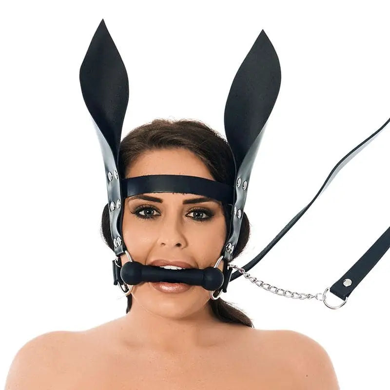 Horsebit Mouth Gag with Reins and Ears - Save 30% - with and - Fast Shipping - Sale United Kingdom Stoke-on-trent
