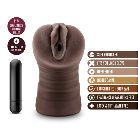 Hot Chocolate Brianna Vagina Vibrating Masturbator - Save 20% - Fast Shipping - Sale United Kingdom Stoke-on-trent