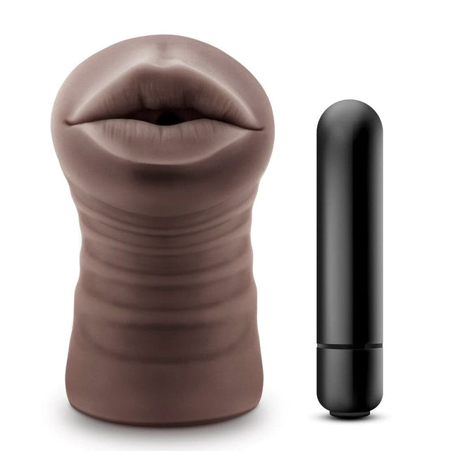 Hot Chocolate Heather Mouth Vibrating Masturbator - Save 30% - Sale