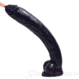 Huge 15 Inch Extra Thick Dildo Black - Sexy Emporium