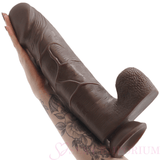 Huge 15 Inch Suction Cup Dildo Brown - Save 20% - Fast Shipping | Sexy Emporium