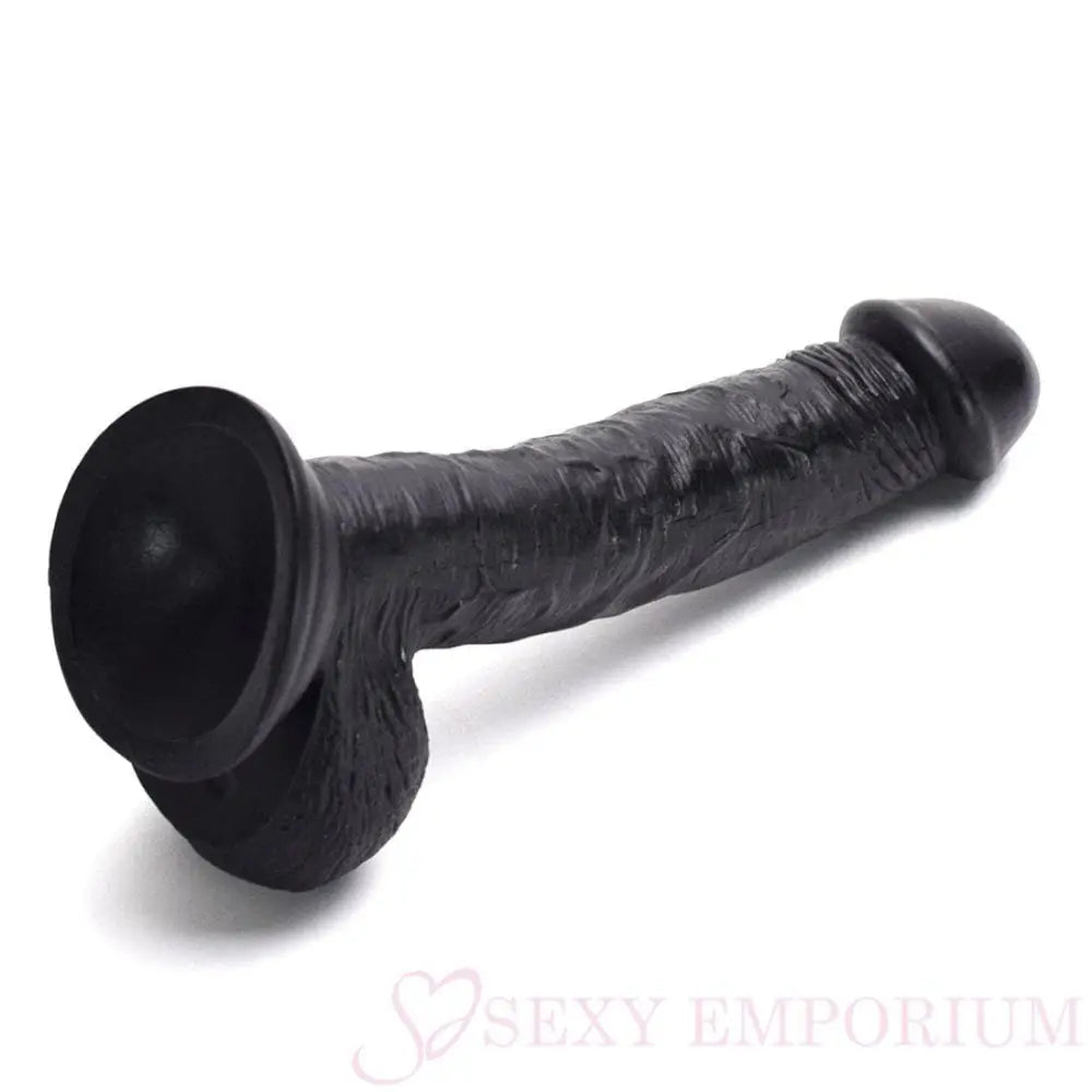 Hung Lover Classic Realistic Dildo 8 Inch Black - Dildos - Save 30% - Fast Shipping - United Kingdom Stoke-on-trent