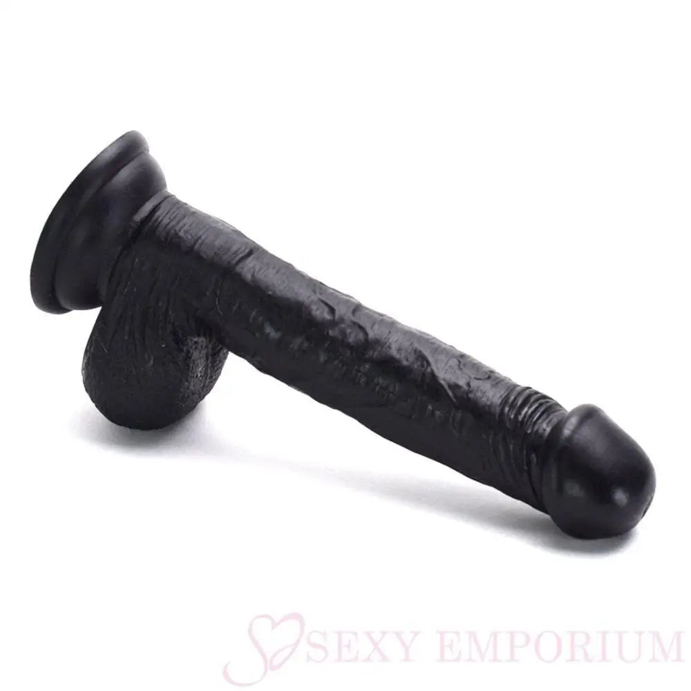Hung Lover Classic Realistic Dildo 8 Inch Black - Dildos - Save 30% - Fast Shipping - United Kingdom Stoke-on-trent