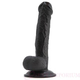 Hung Lover Classic Realistic Dildo 8 Inch Black - Dildos - Save 30% - Fast Shipping - United Kingdom Stoke-on-trent