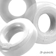 Hunkyjunk Huj3 Cock Ring 3 Pack White Ice - Save 20% - Sale