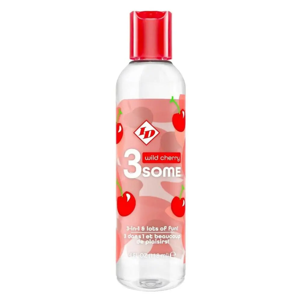 Id 3some Wild Cherry 3 in 1 Lubricant 118ml - Save 30% - Id in - Fast Shipping - Sale United Kingdom Stoke-on-trent