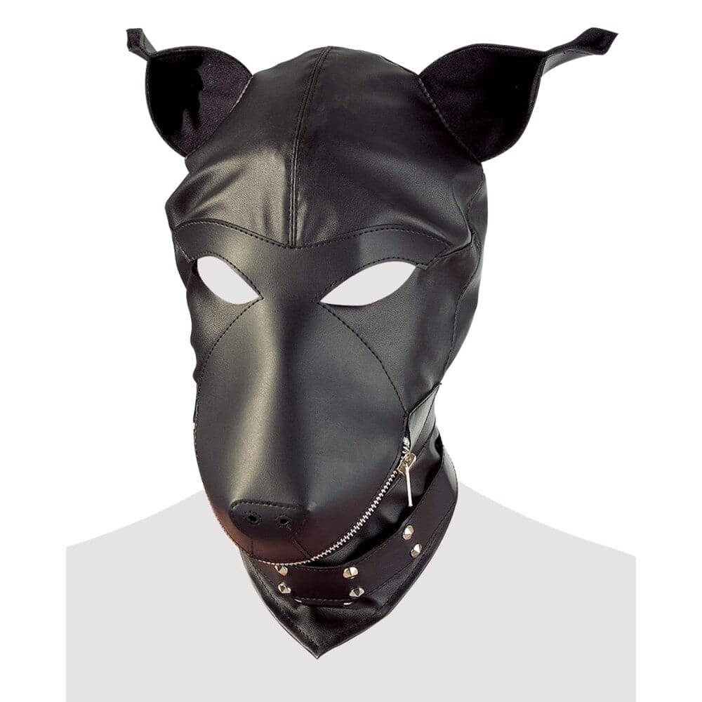 Imitation Leather Dog Mask - Save 30% - Sale