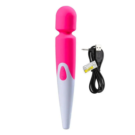 Iwand 10 Speed Waterproof Rechargeable Wand Pink - Save 30% - Iwand - Fast Shipping - Vibrator United Kingdom Stoke-on-trent
