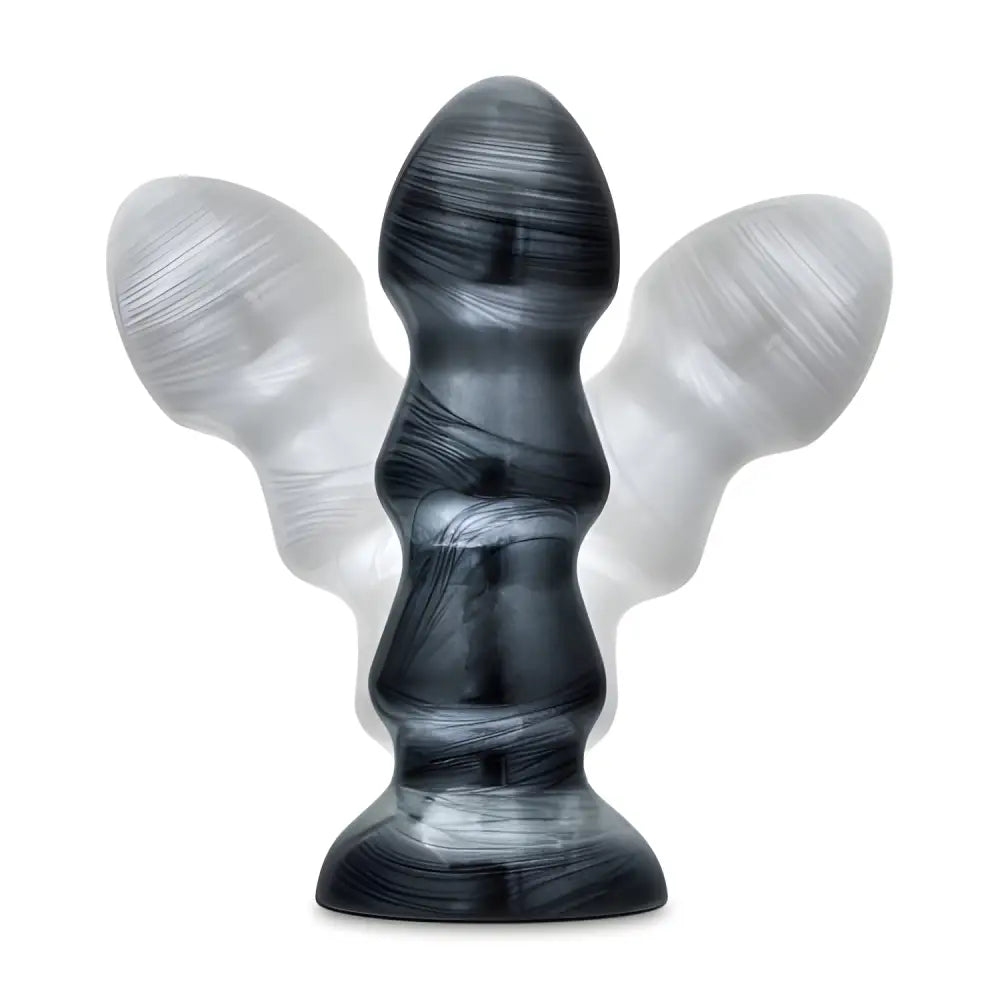 Jet Black Jack Large Ribbed Butt Plug 7 Inches - Plugs - Save 25% - Inches - Fast Shipping - Sale United Kingdom Stoke-on-trent