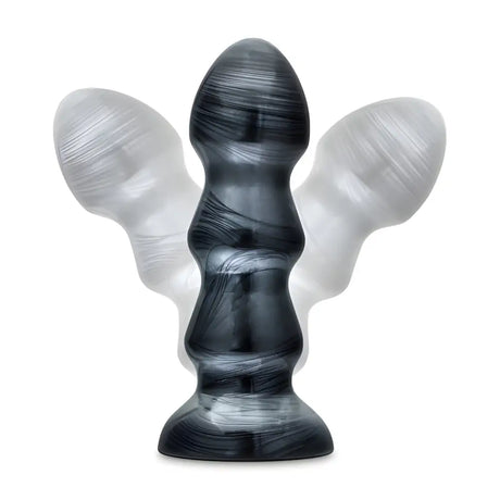 Jet Black Jack Large Ribbed Butt Plug 7 Inches - Plugs - Save 25% - Inches - Fast Shipping - Sale United Kingdom Stoke-on-trent