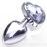 Jewelled Metal Heart Butt Plugs - Fast Shipping - Sale United Kingdom Stoke-on-trent