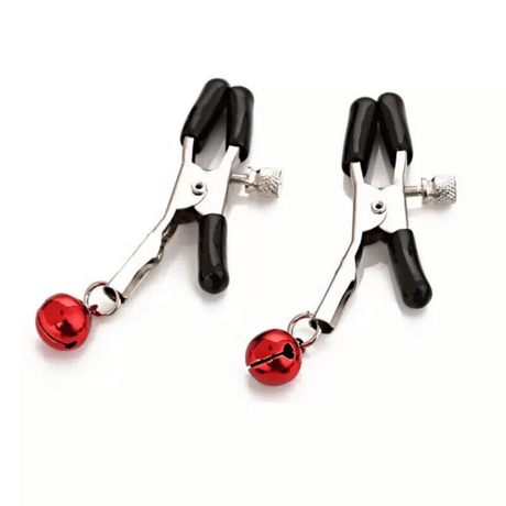 Jingle Bell Nipple Clamps - Red