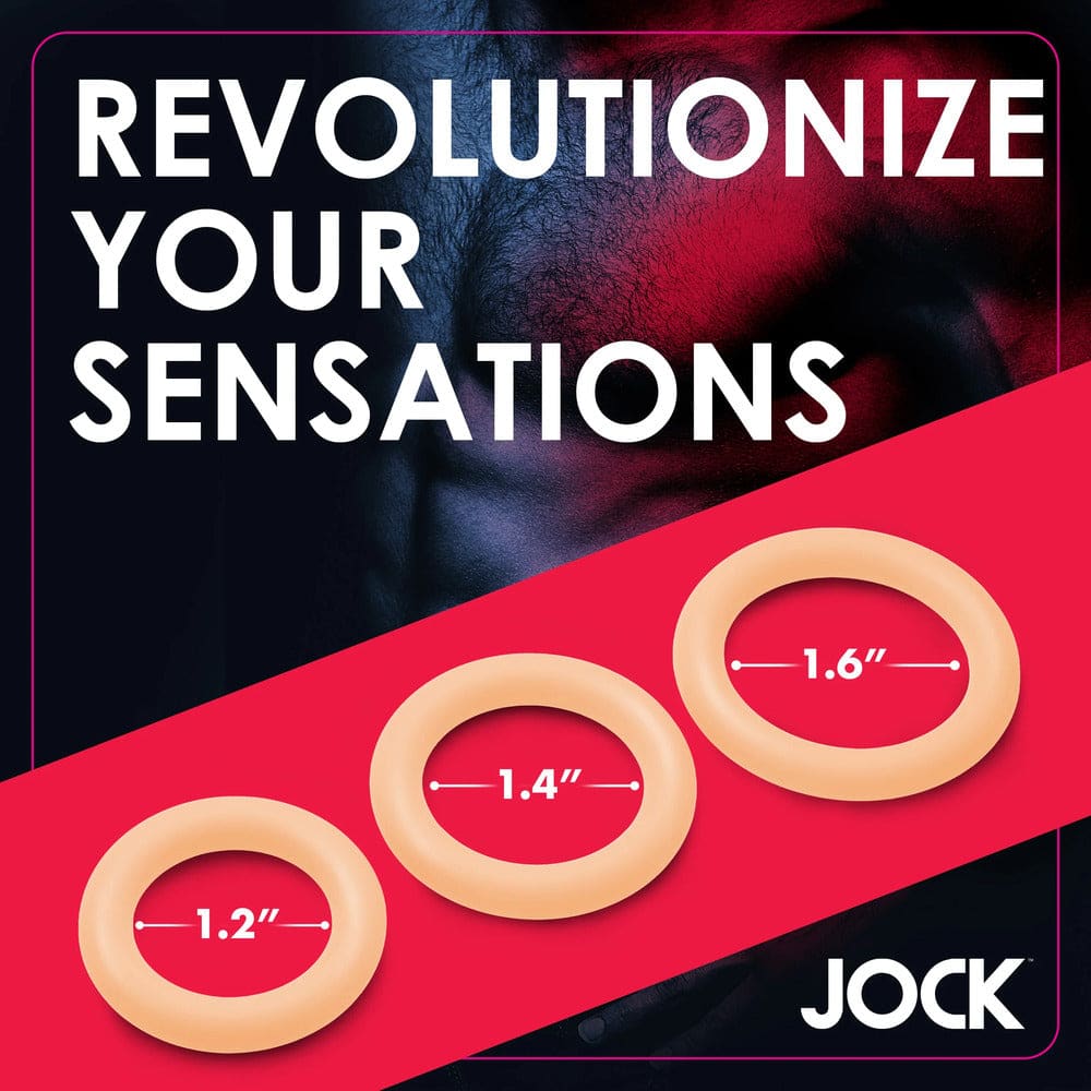 Jock Discreet Silicone Cock Ring Set - Save 30% - Sale