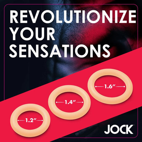 Jock Discreet Silicone Cock Ring Set - Save 25% - Sale