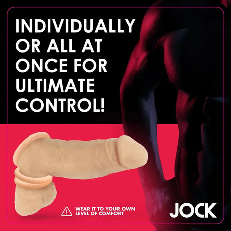 Jock Discreet Silicone Cock Ring Set - Save 25% - Fast Shipping - Sale United Kingdom Stoke-on-trent