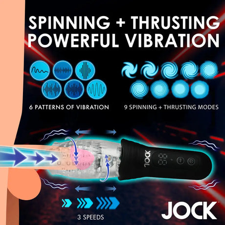 Jock Spinning Thursting and Vibrating Masturbator - Save 30% - Fast Shipping - Sale United Kingdom Stoke-on-trent