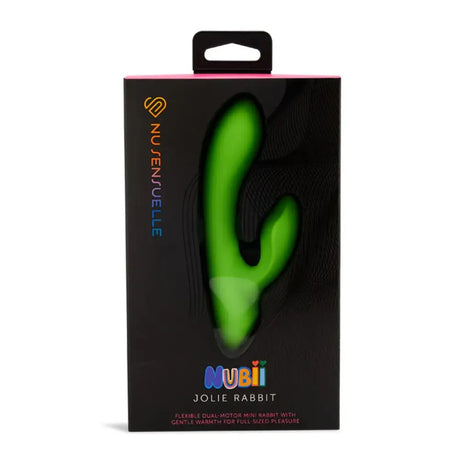 Jolie Nubii Warming Mini Rabbit Lime Green - Save 10% - Fast Shipping - Vibrator United Kingdom Stoke-on-trent