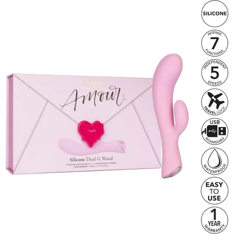 Jopen Amour 7 Function - 5 Speed Silicone Usb Rechargeable Rabbit Vibrator Sex Toy - Save 25% - Jopen - Usb - United Kingdom Stoke-on-trent